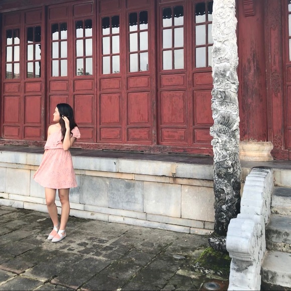 Pink Floral One-Shoulder Ruffle Dress - Picture 6 of 7